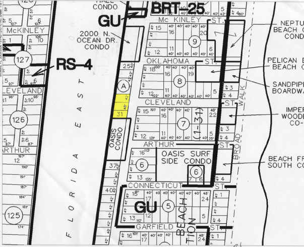 1900 N Ocean Dr, Hollywood, FL à vendre - Plan cadastral – Image 2 sur 15