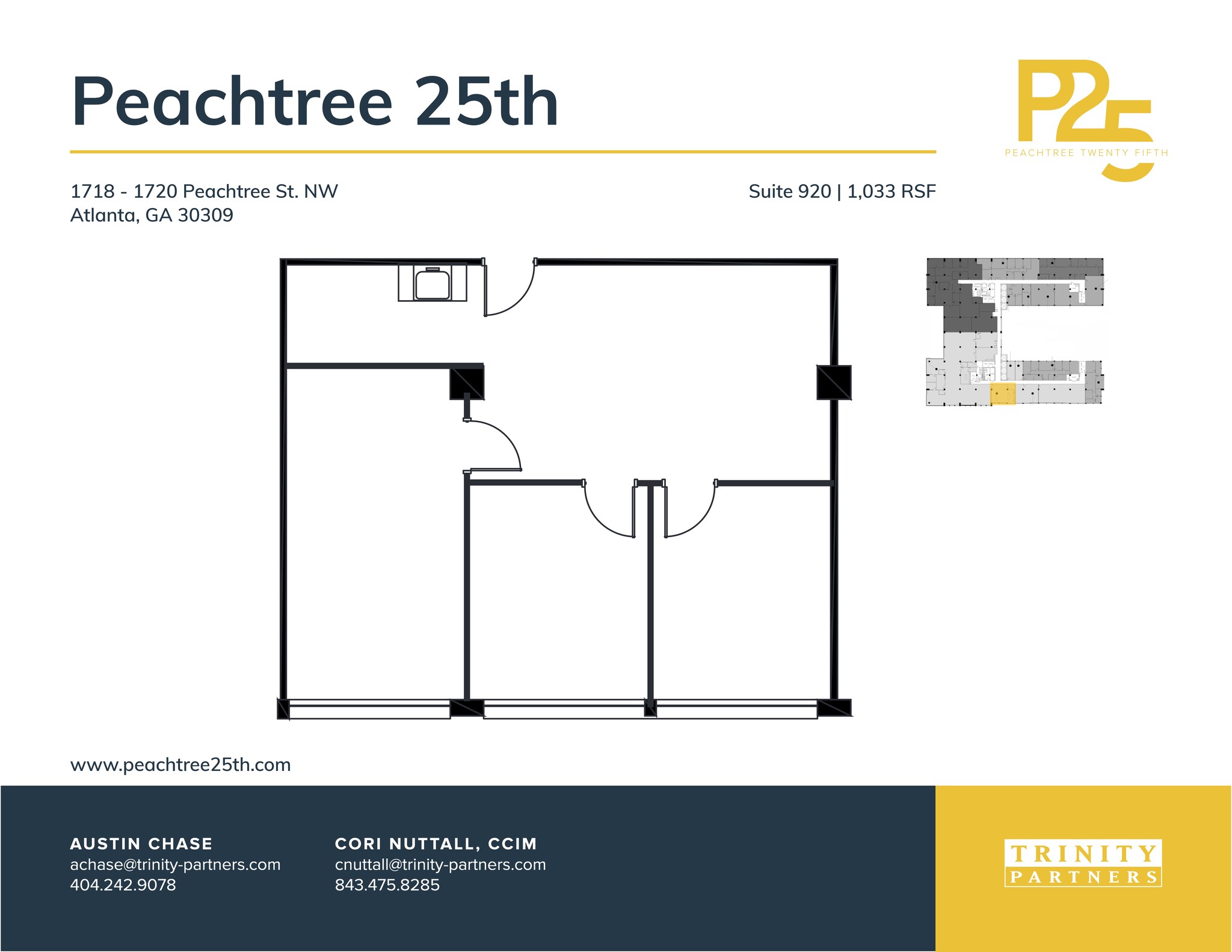 1718-1720 NW Peachtree St, Atlanta, GA à louer Plan de site– Image 1 sur 4