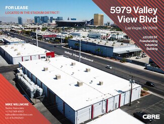Plus de détails pour 5979 Valley View Blvd, Las Vegas, NV - Industriel/Logistique à louer