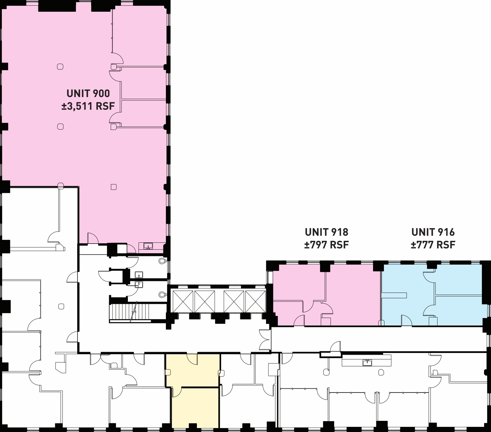 1680 N Vine St, Hollywood, CA à louer Plan d’étage– Image 1 sur 1