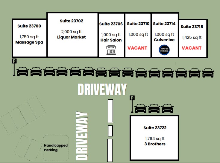23700 S. Western Ave, Harbor City, CA à louer Plan d’étage– Image 1 sur 1
