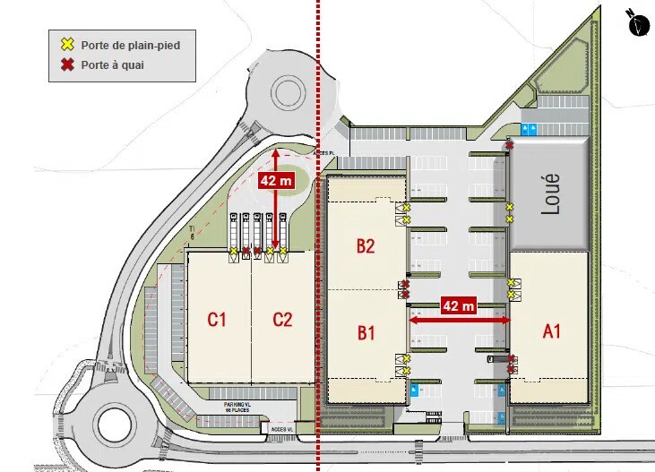 Local d’activités dans Brie-Comte-Robert à louer - Plan de site – Image 3 sur 3
