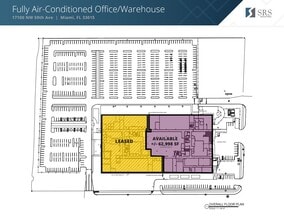 17100 NW 59th Ave, Hialeah, FL à louer Plan d’étage– Image 1 sur 1