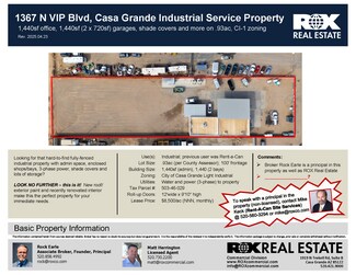 Plus de détails pour 1367 N V I P Blvd, Casa Grande, AZ - Industriel/Logistique à louer