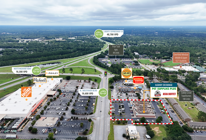 1218-1224 N Westover Blvd, Albany, GA à vendre - Photo de l’immeuble – Image 3 sur 5