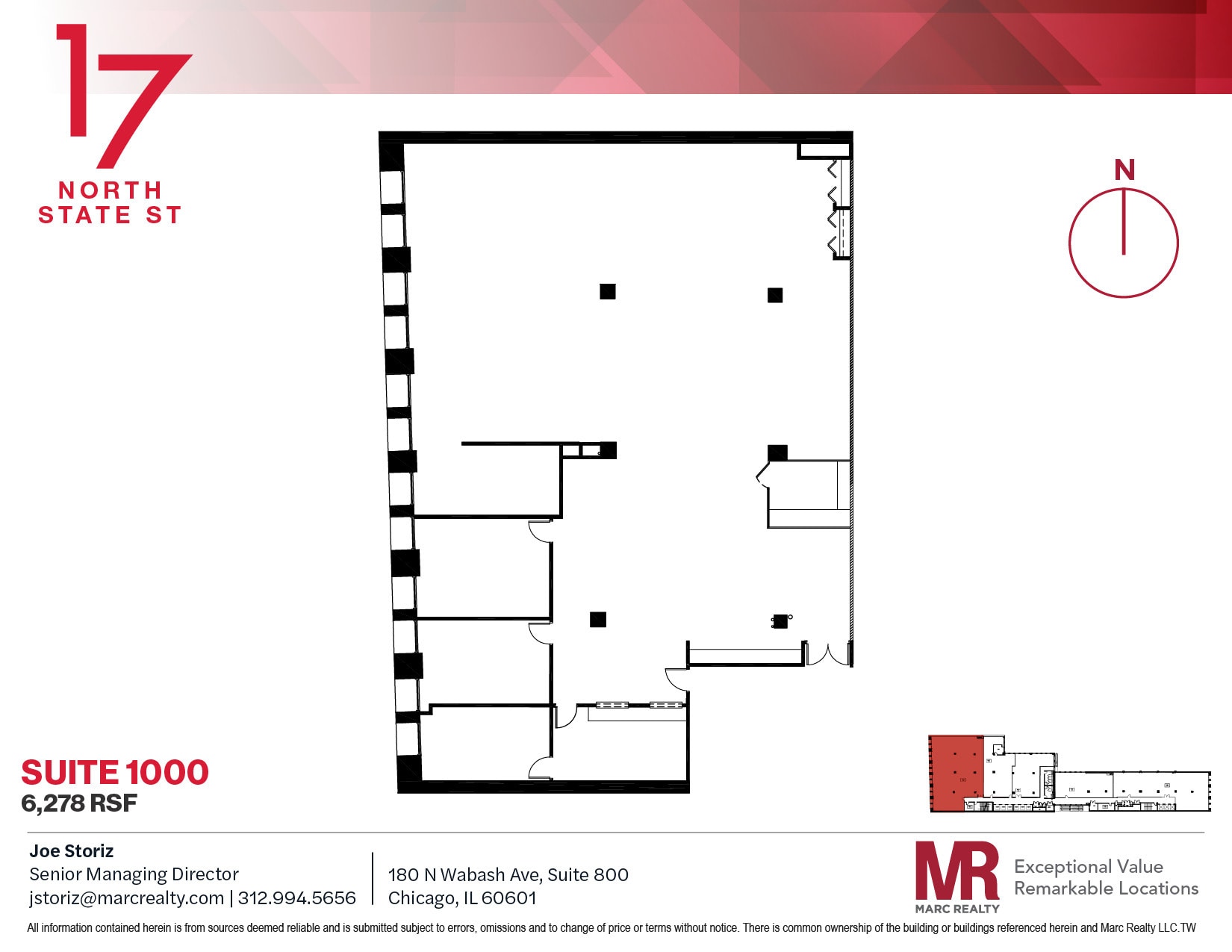 17 N State St, Chicago, IL à louer Plan d’étage– Image 1 sur 1