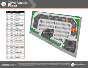 12915-13029 Olive Blvd, Creve Coeur, MO à louer Plan de site– Image 1 sur 1