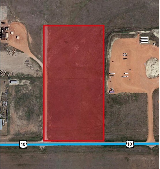 Hwy 85 & Hwy 10 E, Belfield, ND à vendre - Aérien – Image 2 sur 2
