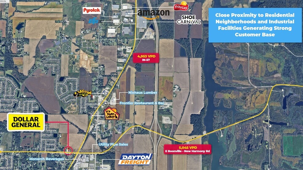 4224 E Boonville New Harmony Rd, Evansville, IN à vendre - Aérien – Image 3 sur 4