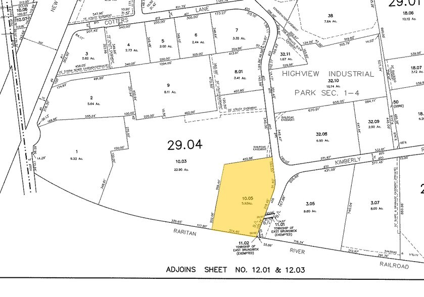 40B Cotters Ln, East Brunswick, NJ à louer - Plan cadastral – Image 2 sur 5