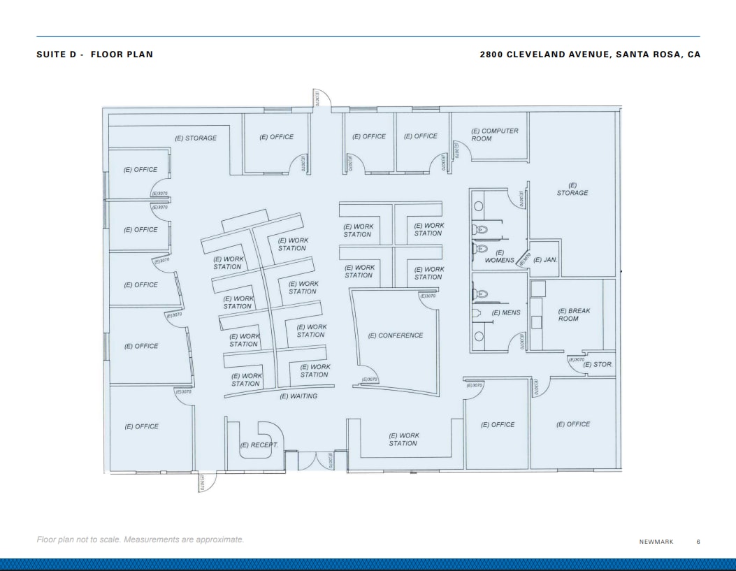 2800 Cleveland Ave, Santa Rosa, CA à louer Plan d’étage– Image 1 sur 1
