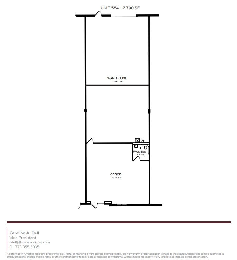 552-588 W Taylor Rd, Romeoville, IL à louer Plan d’étage– Image 1 sur 1