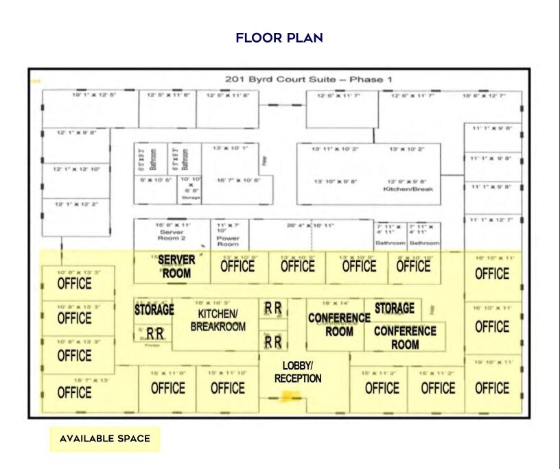 201 Byrd Ct, Warner Robins, GA à louer Plan d’étage– Image 1 sur 1