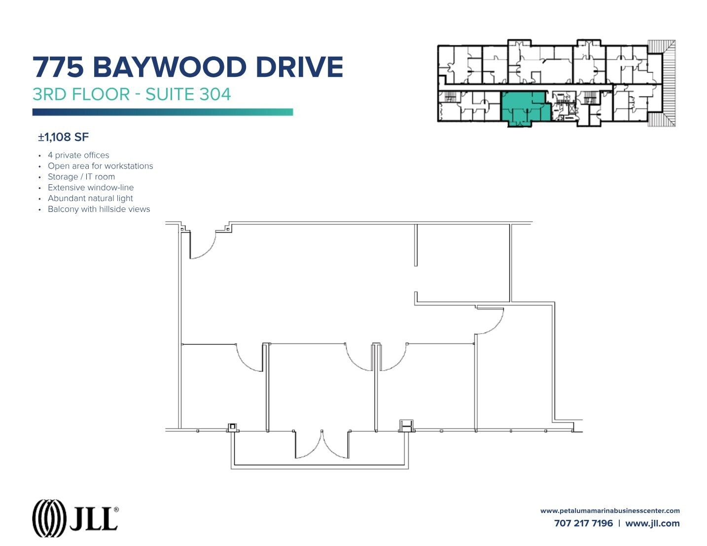 755-775 Baywood Dr, Petaluma, CA à louer Plan d’étage– Image 1 sur 1