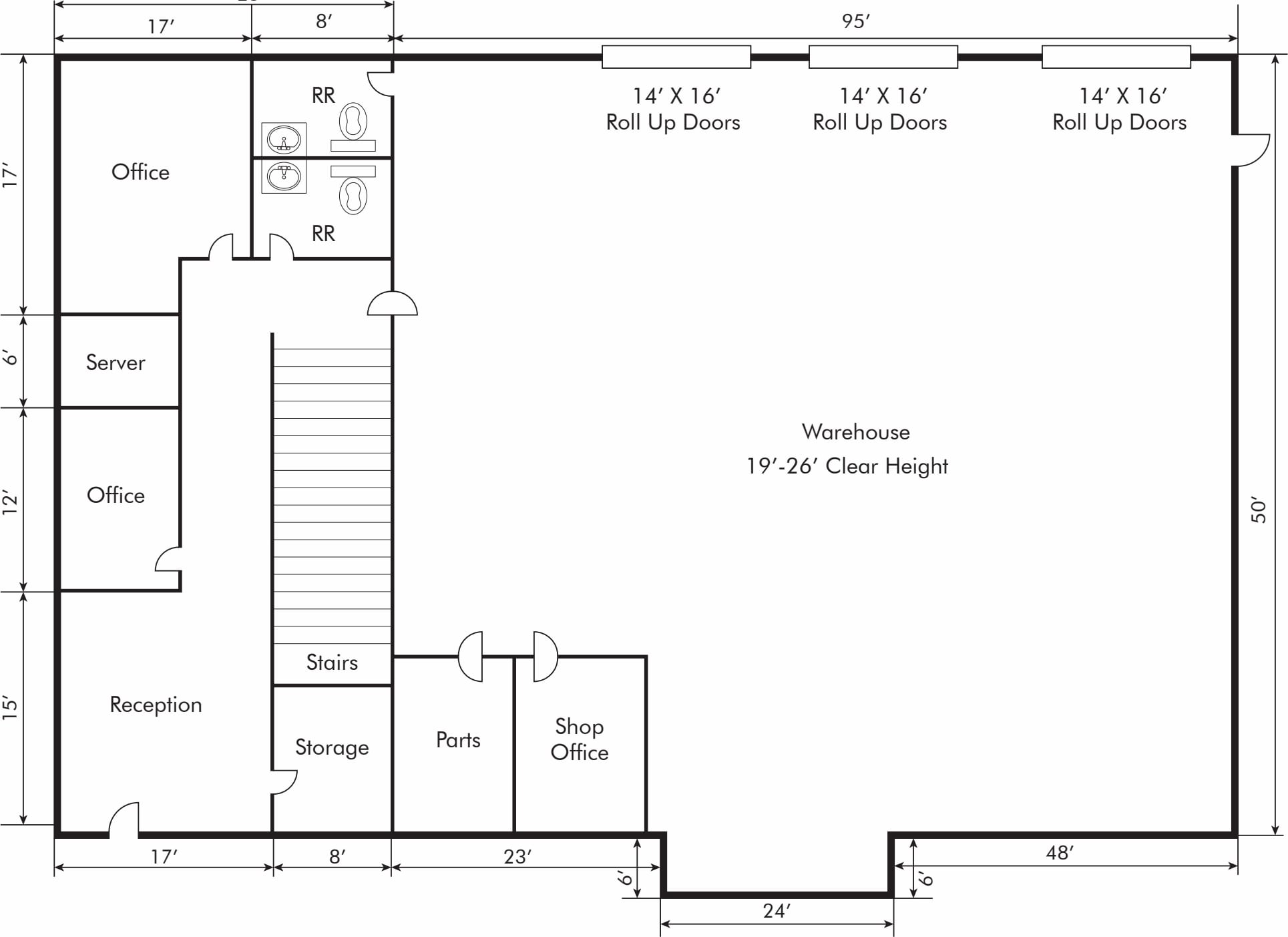 701 Bailey Ave, Tehachapi, CA à louer Plan d’étage– Image 1 sur 1