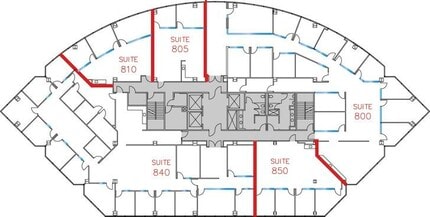 9255 Towne Centre Dr, San Diego, CA à louer Plan d’étage– Image 1 sur 7