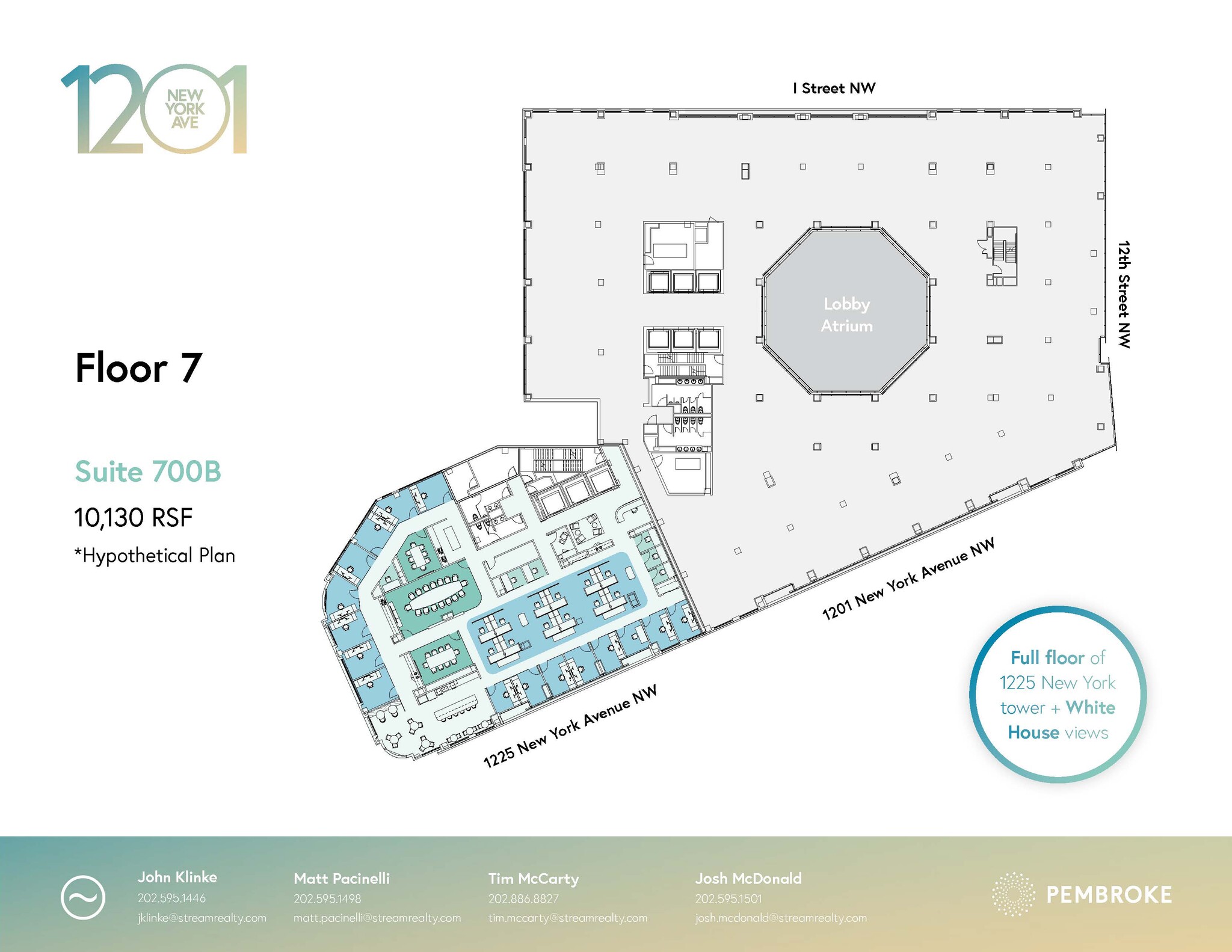 1201 New York Ave NW, Washington, DC à louer Plan d’étage– Image 1 sur 1