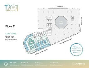 1201 New York Ave NW, Washington, DC à louer Plan d’étage– Image 1 sur 1