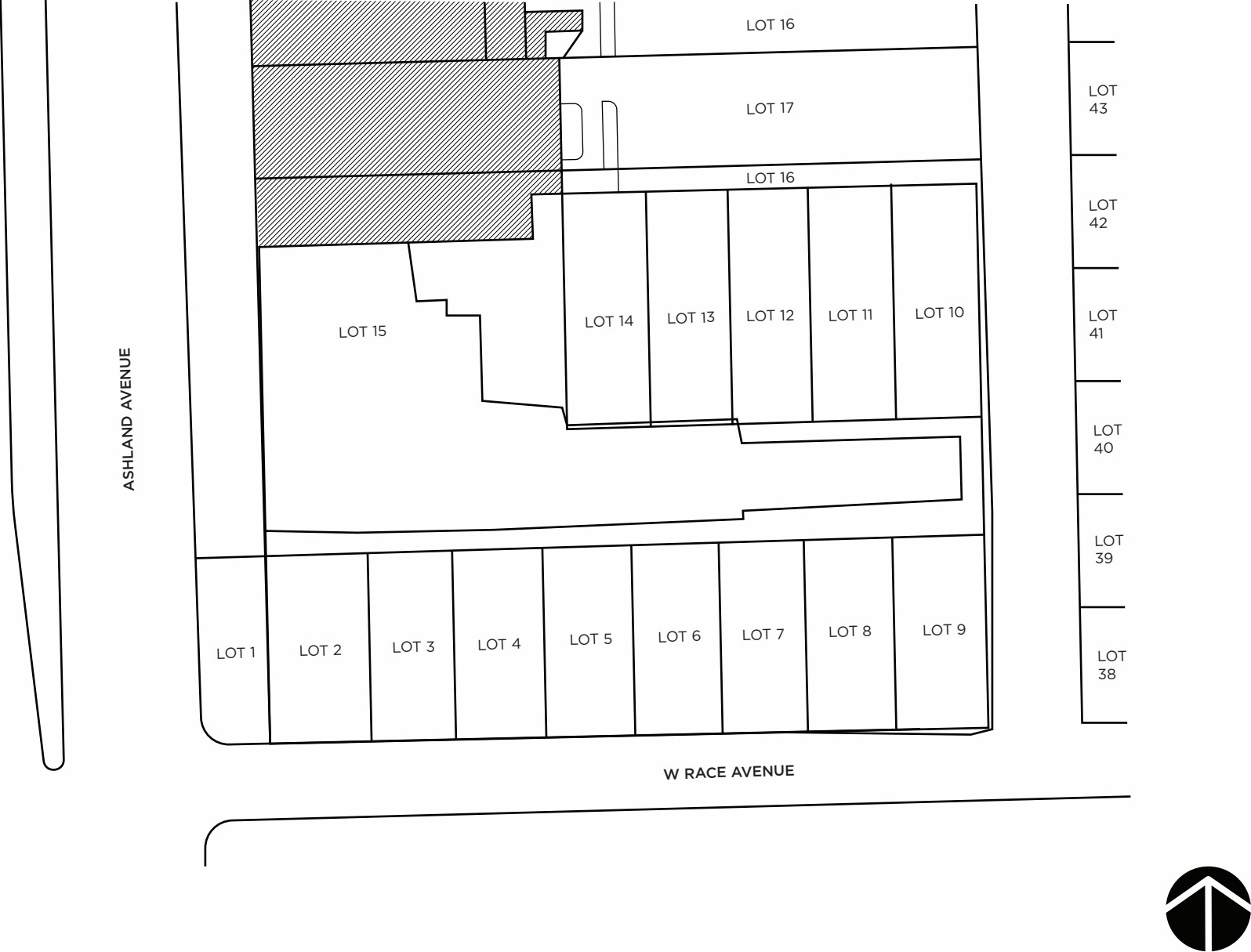521 N Ashland Ave, Chicago, IL à vendre Plan cadastral– Image 1 sur 3