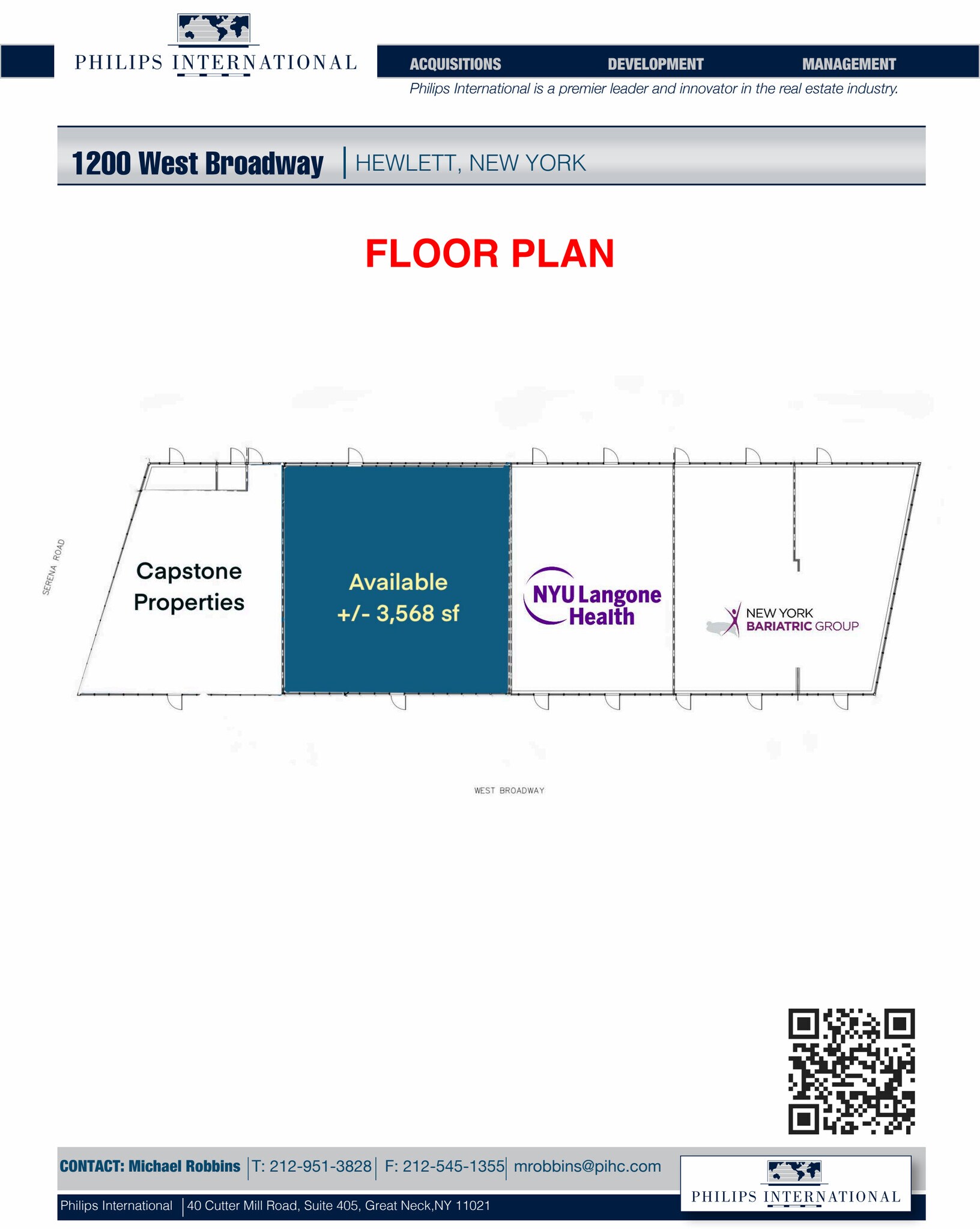 1200 W Broadway, Hewlett, NY à louer Plan d’étage– Image 1 sur 1
