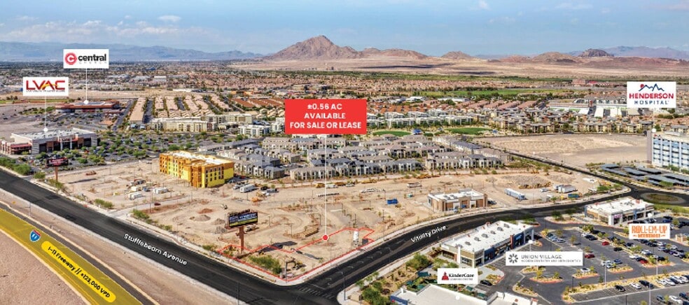 NEC Stufflebeam Ave. & Vitality Dr., Henderson, NV à louer - Aérien – Image 2 sur 6