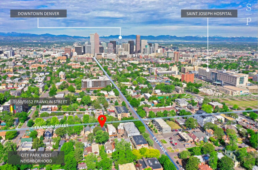 1650 N Franklin St, Denver, CO à louer - Aérien – Image 3 sur 9