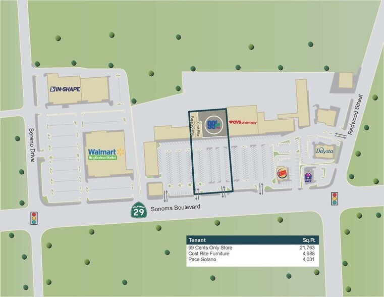 3684-3686 Sonoma Blvd, Vallejo, CA à louer - Plan de site – Image 3 sur 12