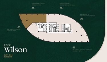 1100 Wilson Blvd, Arlington, VA à louer Plan d’étage– Image 1 sur 1