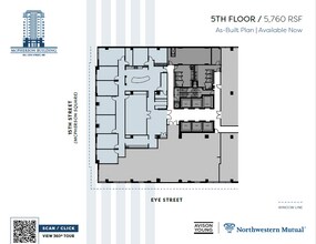 901 15th St NW, Washington, DC à louer Plan d’étage– Image 2 sur 2