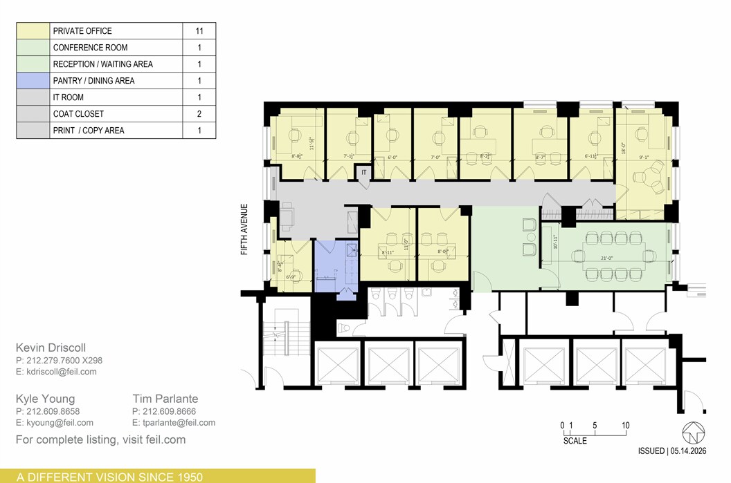 551 Fifth Ave, New York, NY à louer Plan d’étage– Image 1 sur 1