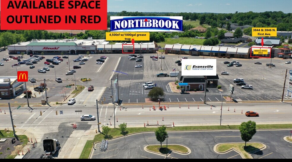 3710-3748 N 1st Ave, Evansville, IN à louer - Photo de l’immeuble – Image 1 sur 4
