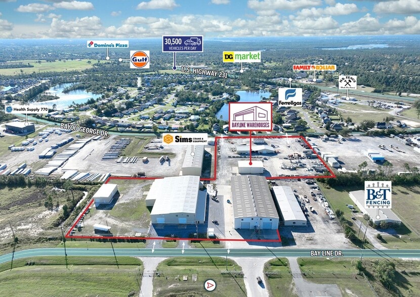 7001 Bayou George Dr, Panama City, FL à vendre - Aérien – Image 3 sur 4