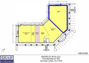 7320 Highway 90A, Sugar Land, TX à louer Plan d’étage– Image 2 sur 3