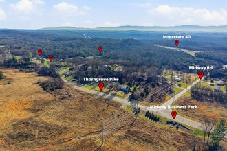 9710 Thorn Grove Pike, Strawberry Plains, TN - Vue aérienne  vue de carte