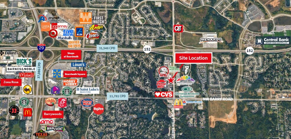 8564 N Green Hills Rd, Kansas City, MO à vendre - Plan de site – Image 2 sur 5