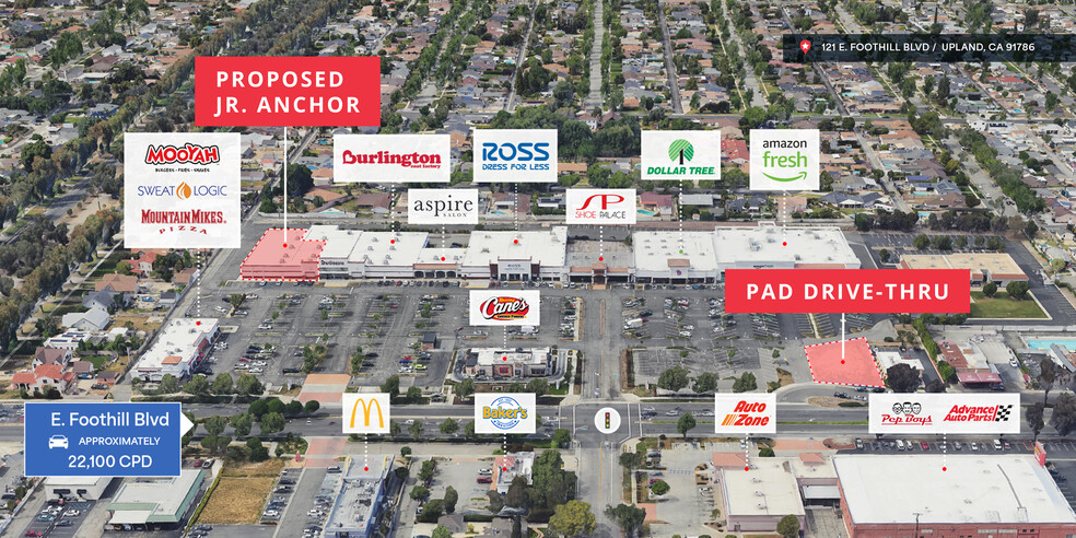 121 E Foothill Blvd, Upland, CA à louer - Photo de l’immeuble – Image 1 sur 8