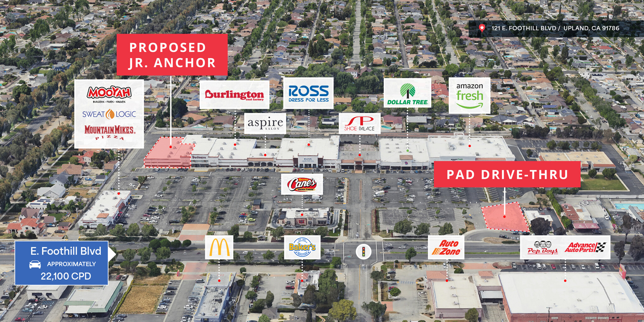 121 E Foothill Blvd, Upland, CA à louer Photo de l’immeuble– Image 1 sur 9