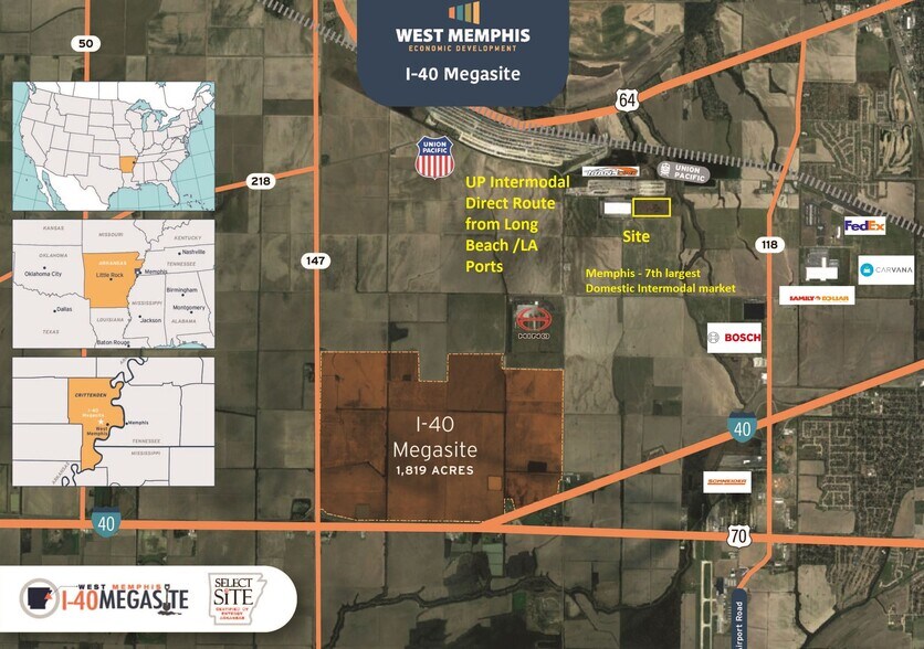 3251 Infinity, West Memphis, AR à vendre - Plan de site – Image 1 sur 2