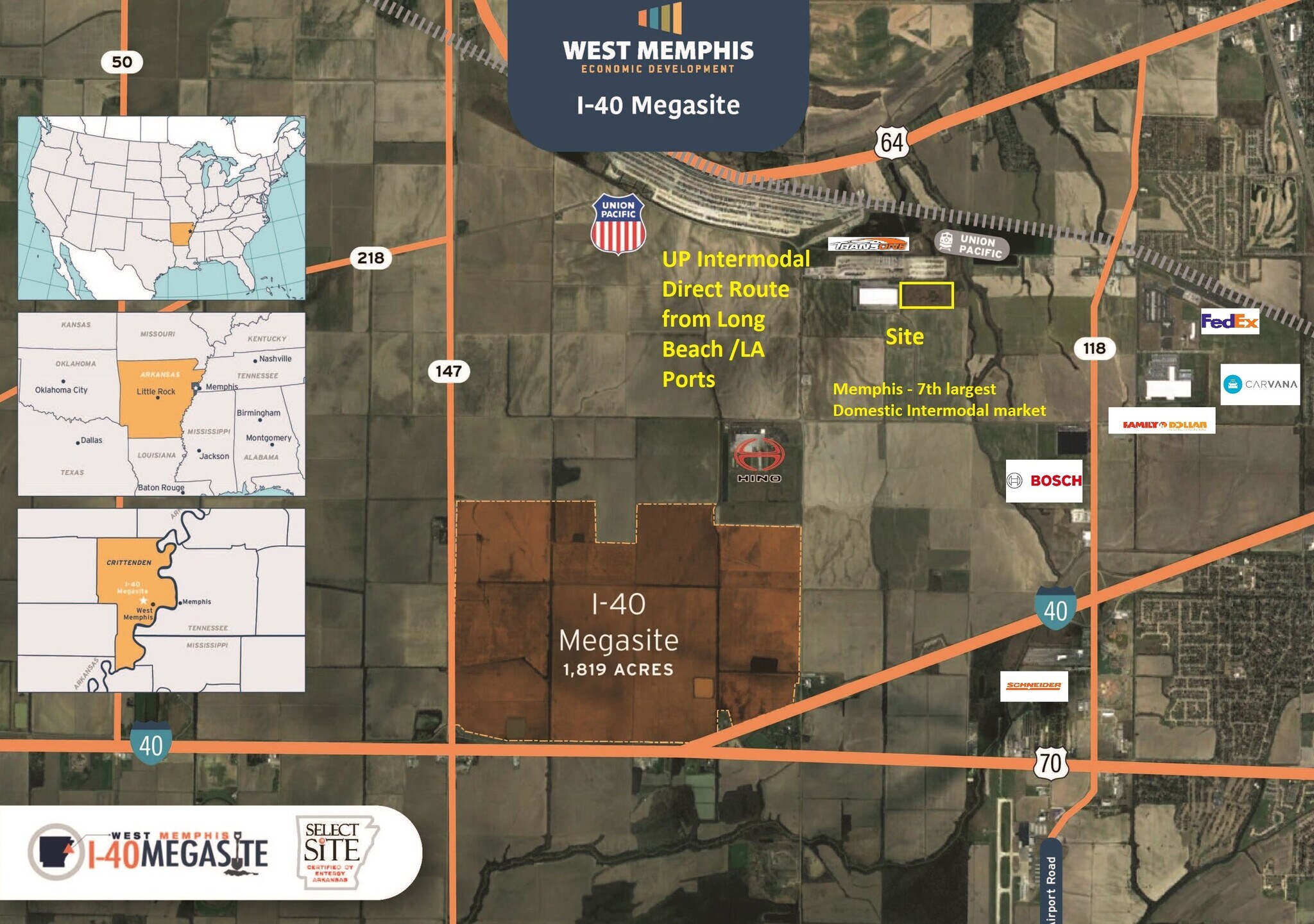 3251 Infinity, West Memphis, AR à vendre Plan de site– Image 1 sur 3