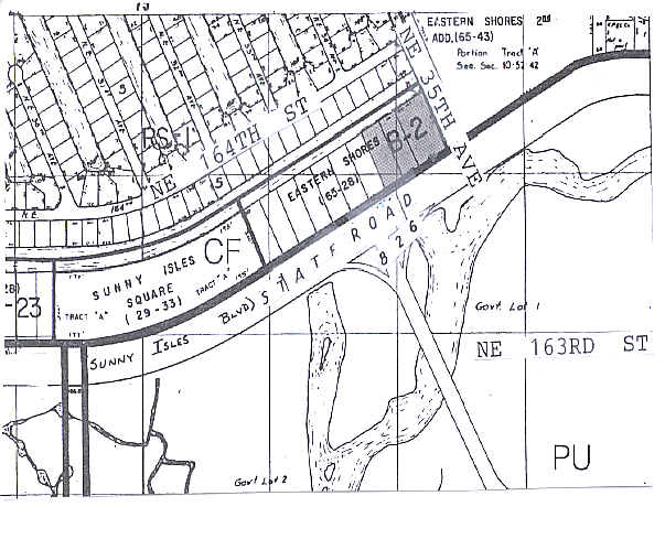 3405-3495 NE 163rd St, North Miami Beach, FL à louer - Plan cadastral – Image 2 sur 12