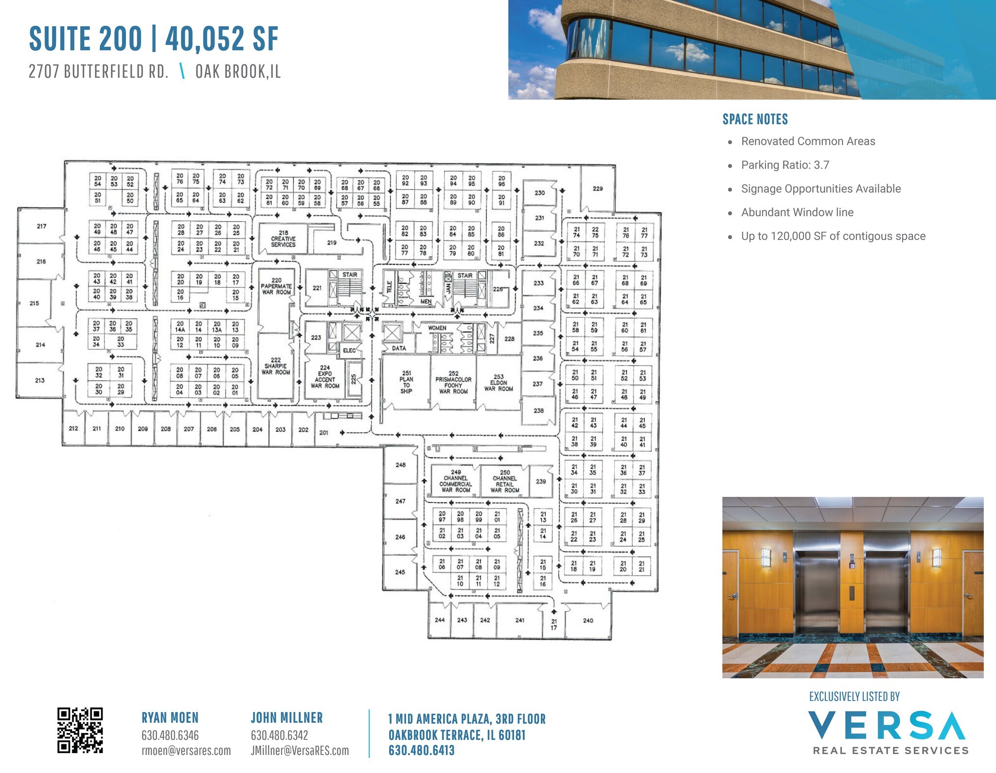 2707 Butterfield Rd, Oak Brook, IL à louer Plan d’étage– Image 1 sur 1