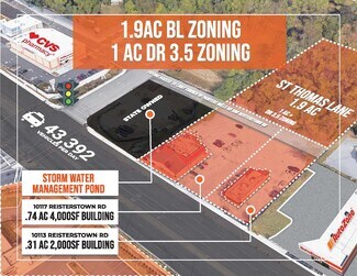 Plus de détails pour 10113-10117 Reisterstown Rd, Owings Mills, MD - Local commercial à vendre