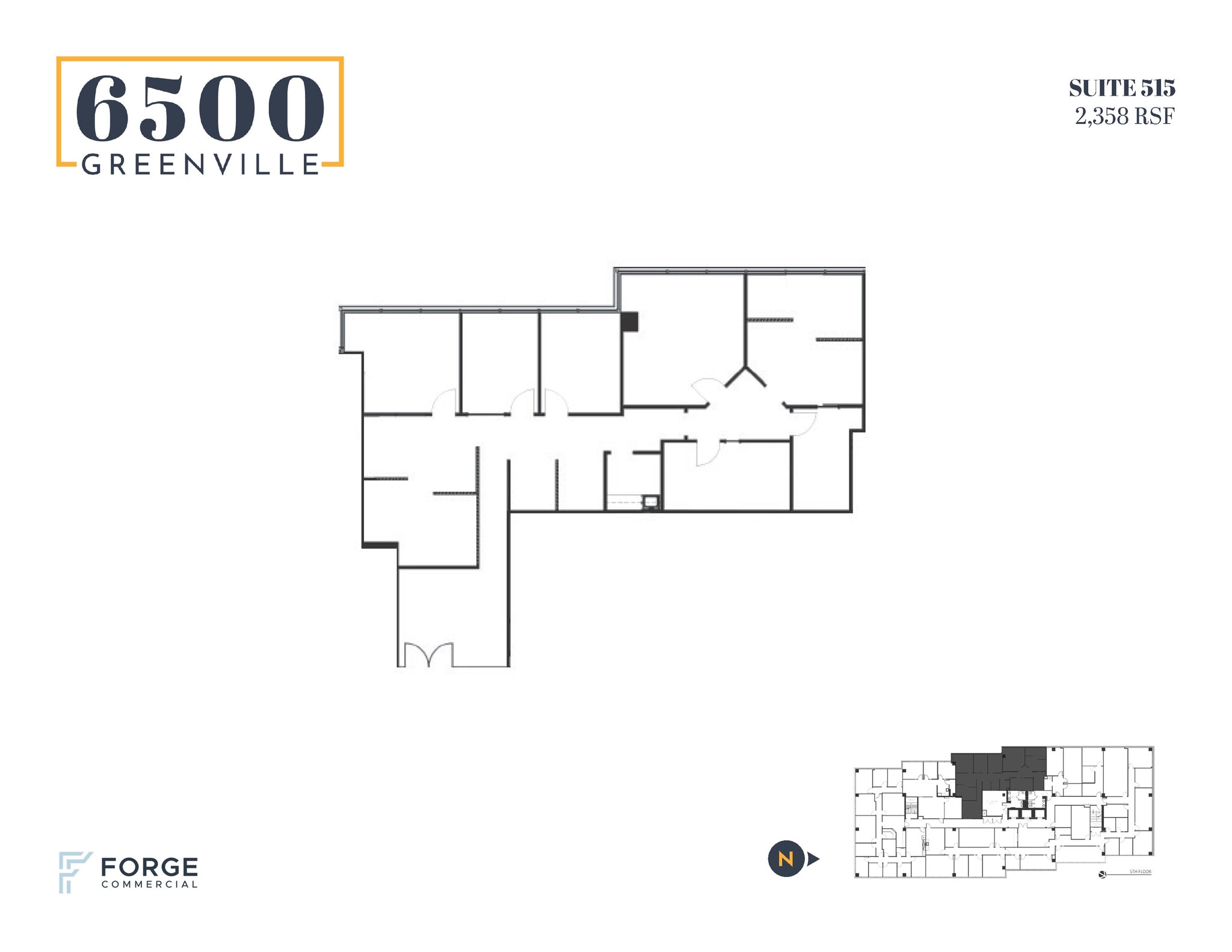 6500 Greenville Ave, Dallas, TX à louer Plan d’étage– Image 1 sur 1