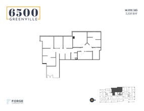 6500 Greenville Ave, Dallas, TX à louer Plan d’étage– Image 1 sur 1