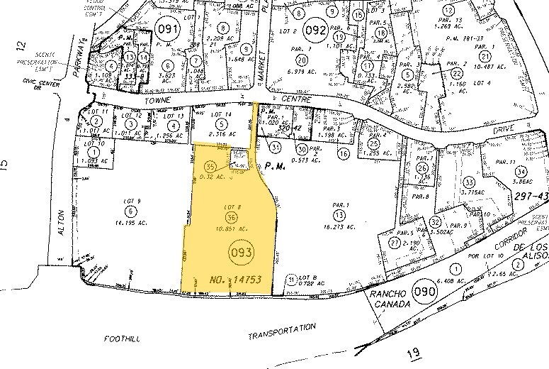 26532 Towne Centre Dr, Foothill Ranch, CA à louer - Plan cadastral – Image 2 sur 22