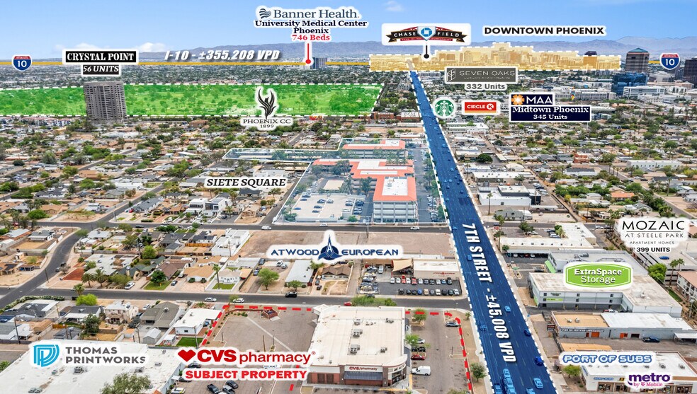 711 E Indian School Rd, Phoenix, AZ à louer - Photo de l’immeuble – Image 2 sur 3