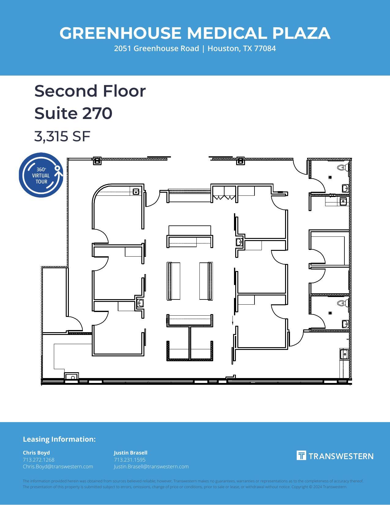 2051 S Greenhouse Rd, Houston, TX à louer Plan d’étage– Image 1 sur 1