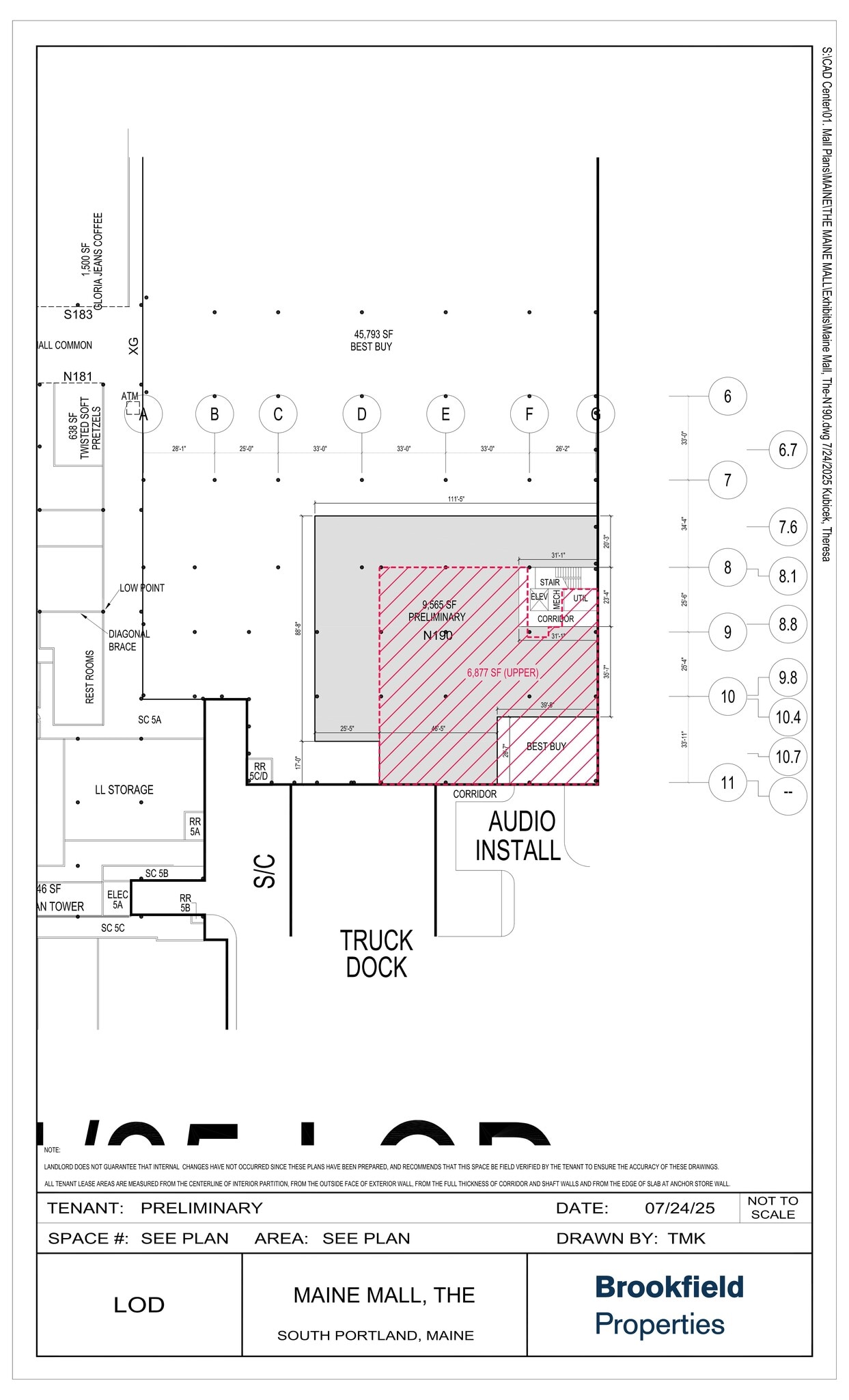 364 Maine Mall Rd, South Portland, ME à louer Plan de site– Image 1 sur 2