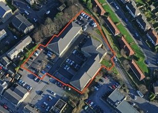 Feast Field, Leeds, WYK - Vue aérienne  vue de carte