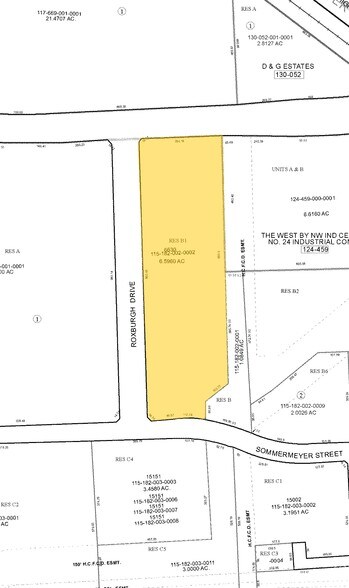 6630 Roxburgh Dr, Houston, TX à louer - Plan cadastral – Image 2 sur 14